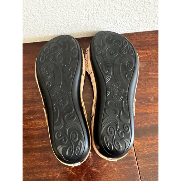 Soft Comfort Slide Sandals Womens 7.5 Pink Leather Memory Foam - Picture 13 of 13